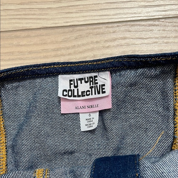 Denim Halter Mini Dress - Picture 2 of 3